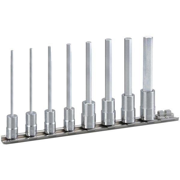 ロングヘキサゴンソケットセット(ホルダー付) ビット 二面幅 6.35mm (1/4インチ)