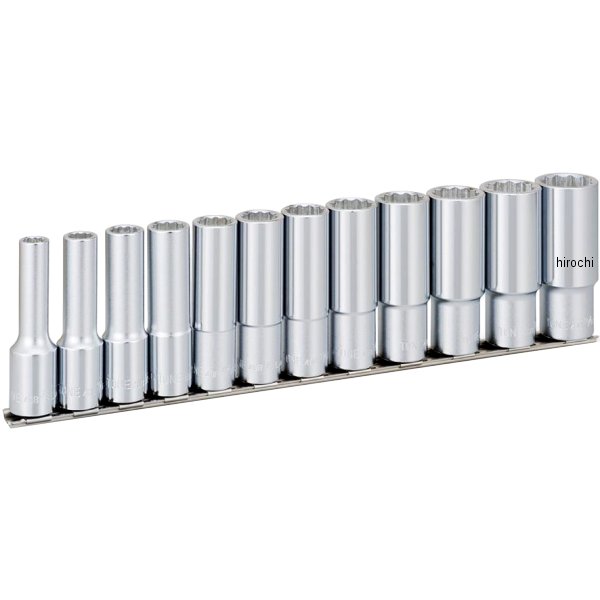 ディープソケットセット (12角・ホルダー付) インチ 差込角 12.7mm (1/2インチ)