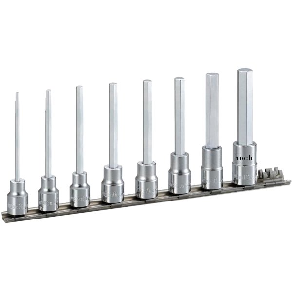 ロングヘキサゴンソケットセット(ホルダー付) 差込角 9.5mm (3/8インチ)