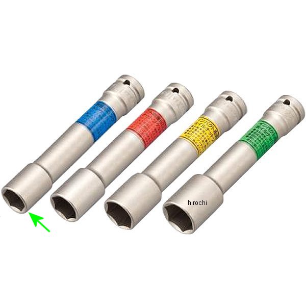 インパクト用 薄形ロングホイルナットソケット 対辺 17mm 長さ 130mm 差込角 12.7mm (1/2インチ)