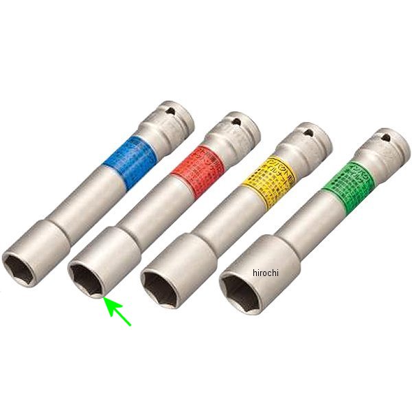 インパクト用 薄形ロングホイルナットソケット 対辺 19mm 長さ 130mm 差込角 12.7mm (1/2インチ)