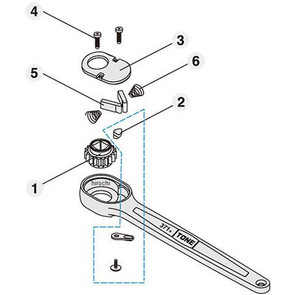 リペアキット 適応機種 新471 471S 差込角 12.7mm (1/2インチ)