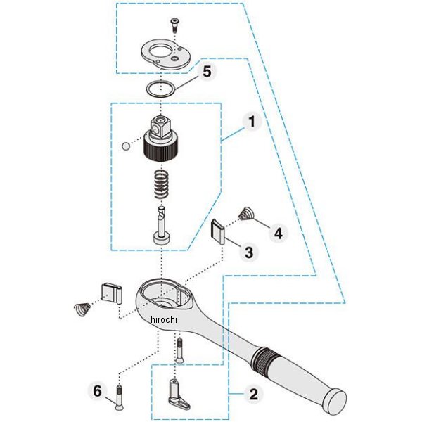 リペアキット 適応機種 RMA-17L 差込角 12.7mm (1/2インチ)