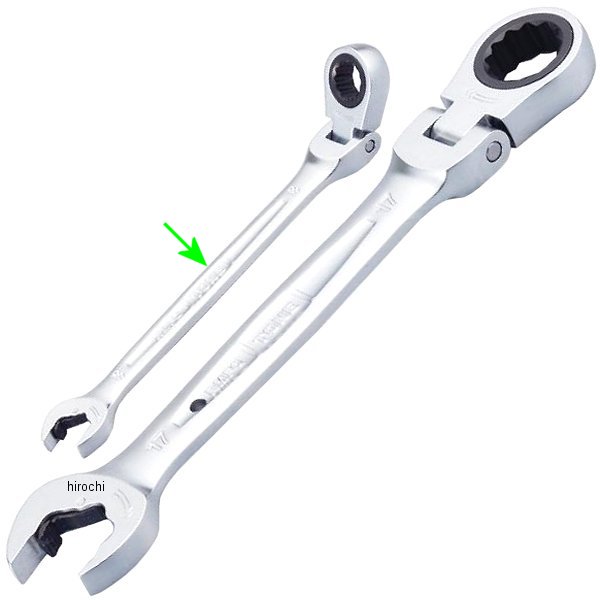 首振クイックラチェット めがねレンチ サイズ 8mm 長さ 127mm