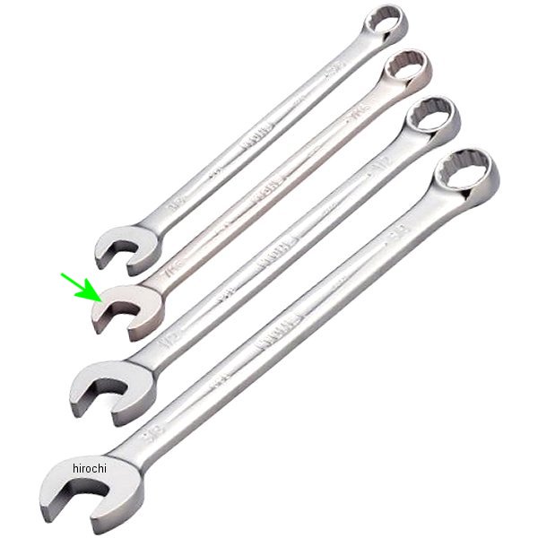 コンビネーションスパナ (インチ) サイズ 7/16インチ 長さ 164mm