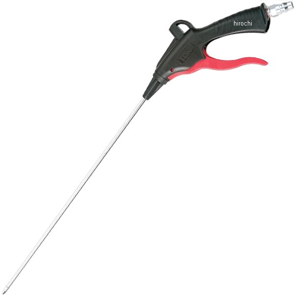 エアーガン(プラグ付) ノーズ長さ 300mm ストレート 1.6MPa 継手ネジ R1/4(PT1/4)