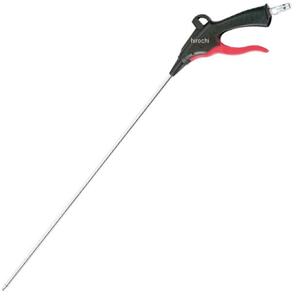 エアーガン(プラグ付) ノーズ長さ 500mm ストレート 1.6MPa 継手ネジ R1/4(PT1/4)