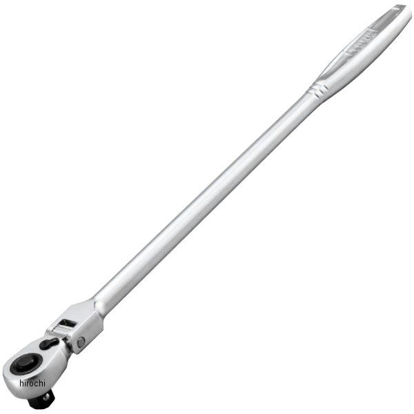 ロング首振ラチェットハンドル(ホールドタイプ) 歯数 72 長さ 428mm 差込角 12.7mm (1/2インチ)