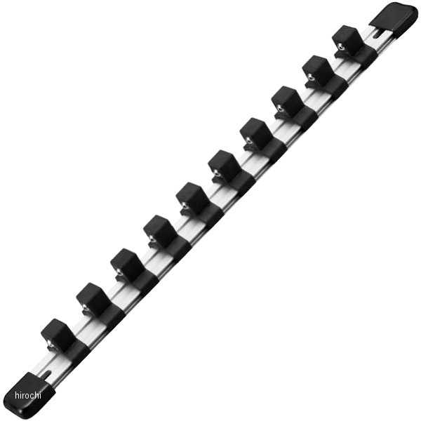 ソケットホルダー(アルミタイプ) ソケット ホールド 10個 長さ 350mm 差込角 12.7mm (1/2インチ)
