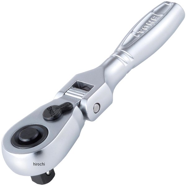 ショート首振ラチェットハンドル(ホールドタイプ) 歯数 72 長さ 90mm 差込角 6.35mm (1/4インチ)