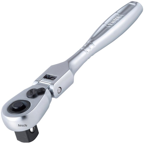 コンパクト首振ラチェットハンドル(ホールドタイプ) 歯数 72 長さ 122mm 差込角 9.5mm (3/8インチ)