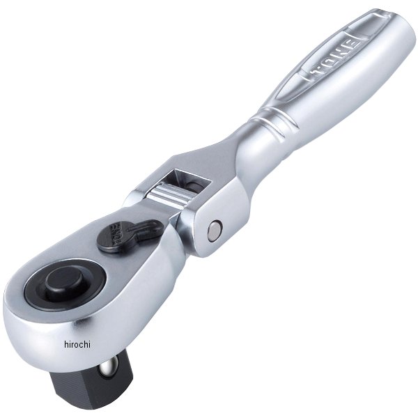 コンパクトショート首振ラチェットハンドル(ホールドタイプ) 歯数 72 長さ 90mm 差込角 9.5mm (3/8インチ)