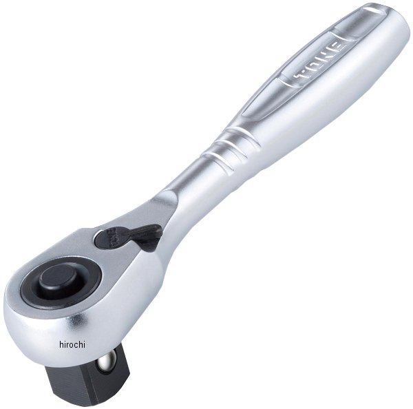 コンパクトショートラチェットハンドル(ホールドタイプ) 歯数 72 長さ 90mm 差込角 9.5mm (3/8インチ)