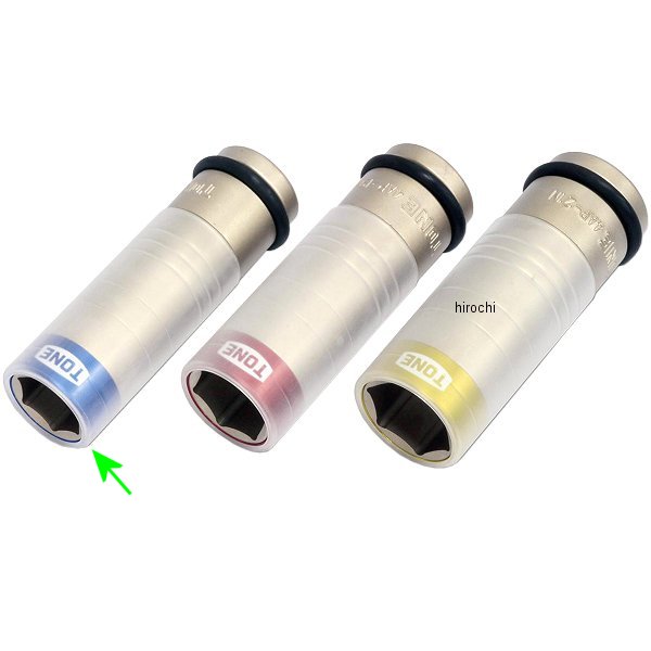 プロテクター付インパクト用 薄形ホイルナットソケット 対辺 17mm 長さ 85mm 差込角 12.7mm (1/2インチ)