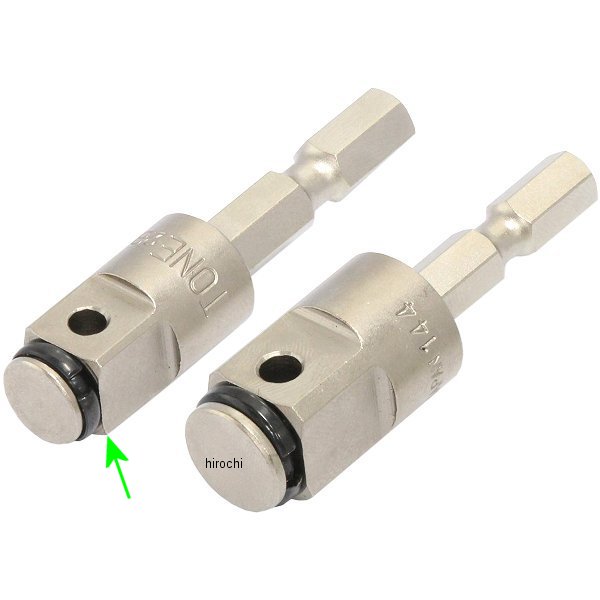 電動ドリル用 インパクトソケットアダプター 差込角 12.7mm (1/2インチ)用 長さ 51mm 差込角 9.5mm (3/8インチ)