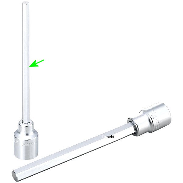 超ロングヘキサゴンソケット 対辺 6mm 長さ 150mm 差込角 12.7mm (1/2インチ)