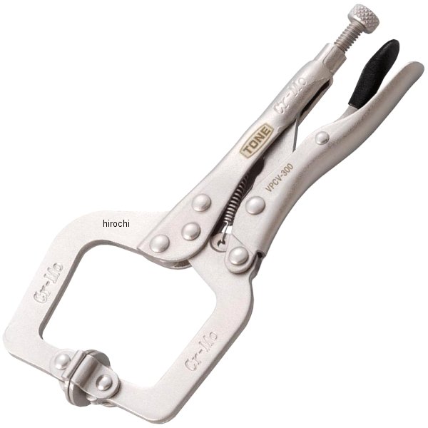 グリッププライヤ(C型スイベル) サイズ 150mm C幅(外寸) 85mm 長さ 180mm