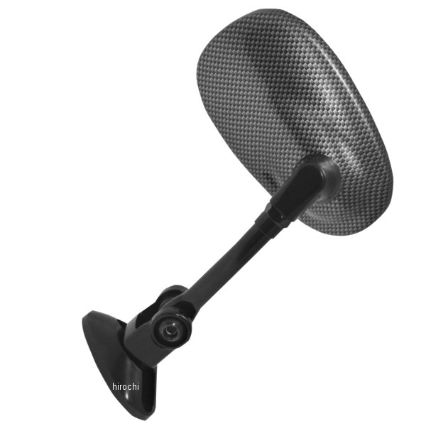 ミラー フェアリング取付 オーバル ショート カーボン(1個売り)