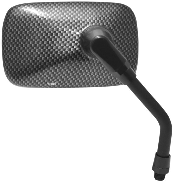 ミラー ミニ長方形 カーボン 汎用(1個売り)