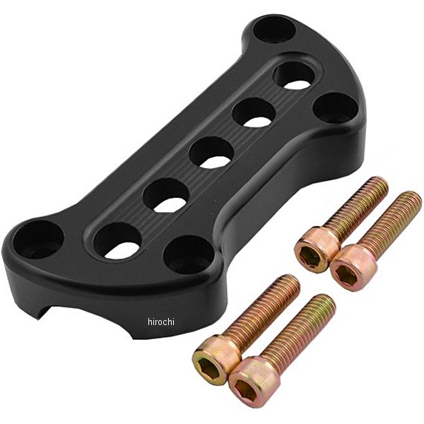 ハンドルバー ライザー クランプ 黒