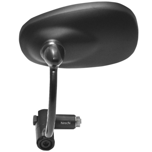 バーエンドミラー 22mm オーバル 黒(1個売り)