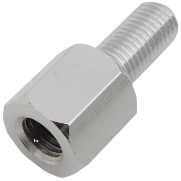 ミラー ライザー オス10mm-メス10mm クローム(1個売り)
