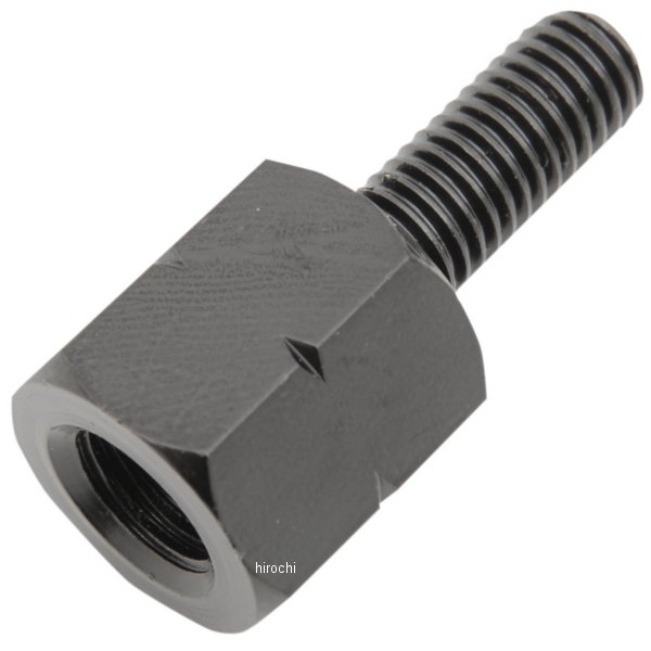 ミラー アダプター オス8mm-メス10mm L/H 黒(1個売り)