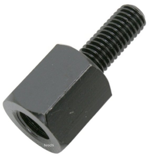 ミラーアダプター 8→10mm 黒(1個売り)