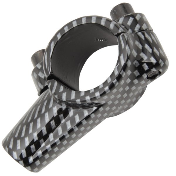 ミラー取り付け金具 22mm 左スレッド カーポン(1個売り)