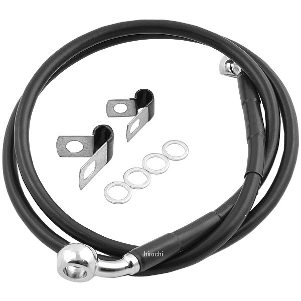 フロント ブレーキライン 黒ステンレス 標準長 04年-10年 XL1200 45489-04