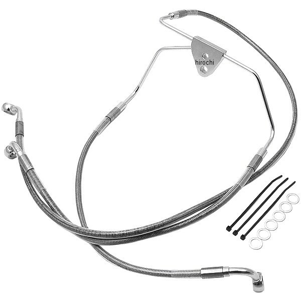 フロント ブレーキライン ステンレス 96年-07年 FLH +8インチ
