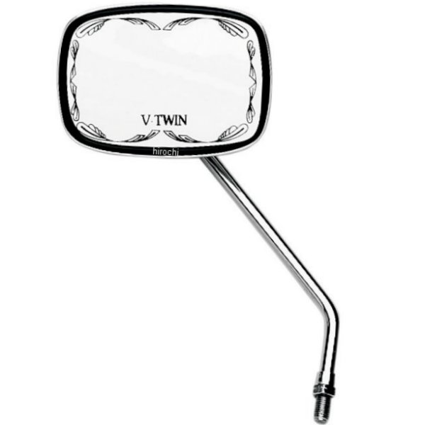 ミラー スクロール 鋳造 ヤマハ用 クローム 10mm(左)