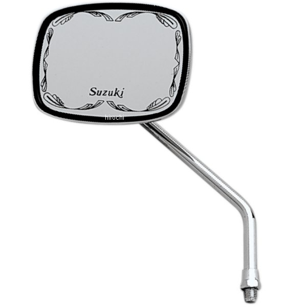 ミラー スクロール 鋳造 スズキ用 クローム 10mm(1個売り)