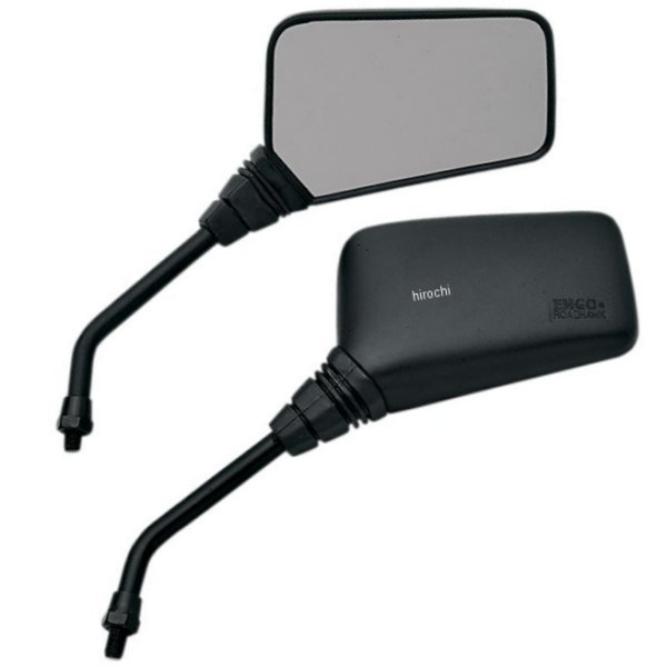 ミラー ロードホーク 黒 ロングステム(左右ペア)