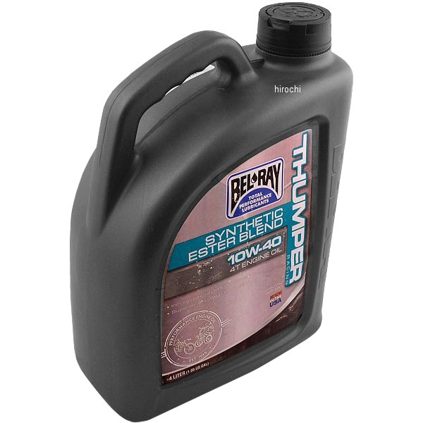 半化学合成 4スト Thumper 単気筒用 エンジンオイル 10W40 4リットル