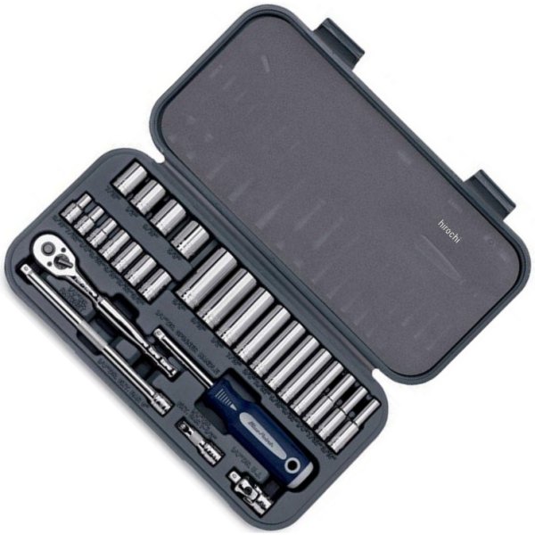 ブルーポイント メトリック 汎用サービスセット 1/4インチ ドライブ 27個 セット