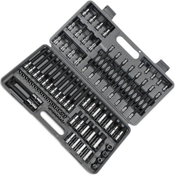 ブルーポイント トルクス ソケット/トルクス 6角 ビット ソケット 1/4"-3/8"-1/2" ドライブ 87個セット