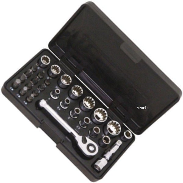 1/4DR スプラインソケット&ビットセット 28PC