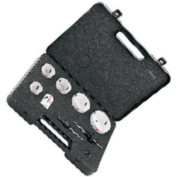 パワーツール アクセサリー ホールソー/アーバー 9個 キット 1-3/8インチ-3インチ