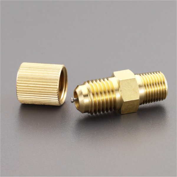 F1/4"xNPT1/8" アクセスバルブ