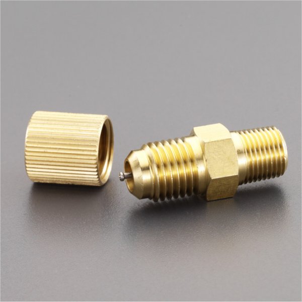 F1/4"x R1/8" アクセスバルブ