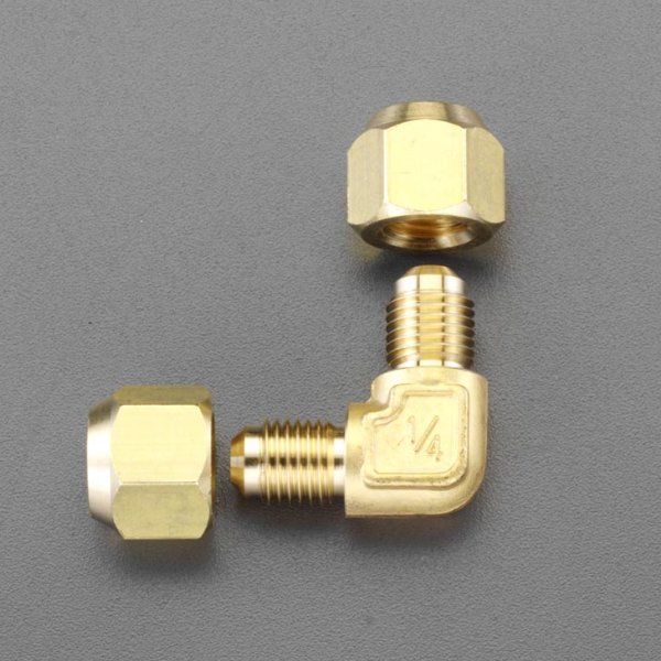 F1/2"xF1/2" フレアーエルボユニオン