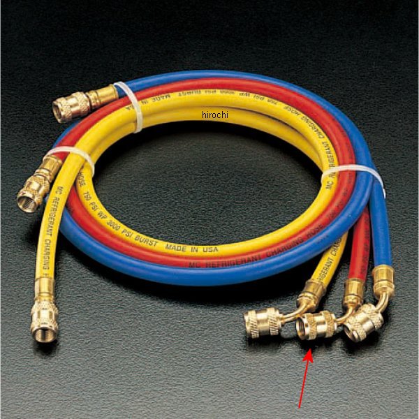 R12 R22 R502 100cm チャージングホース(赤)