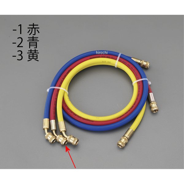 R134a 150cm チャージングホース(カーエアコン用/赤)