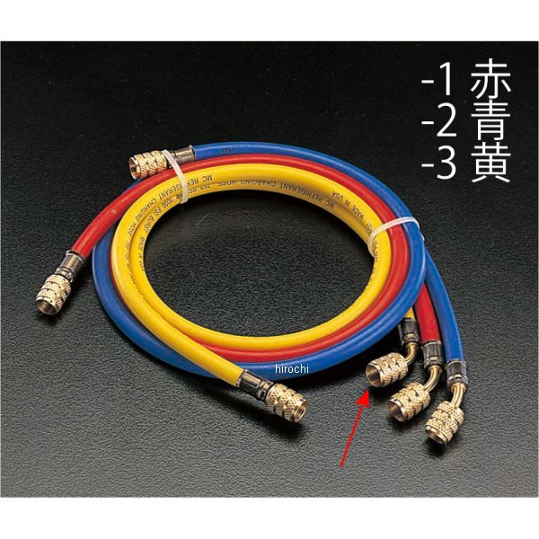 R404A R407C 100cm チャージングホース(黄)