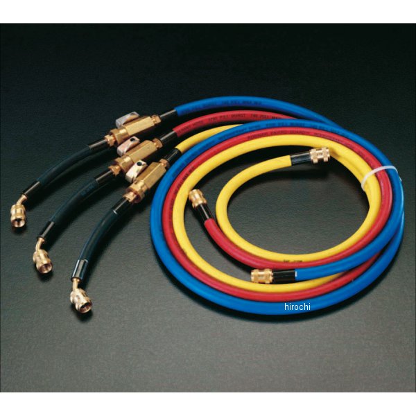 R410A 120cm ボールバルブ付チャージングホースセット