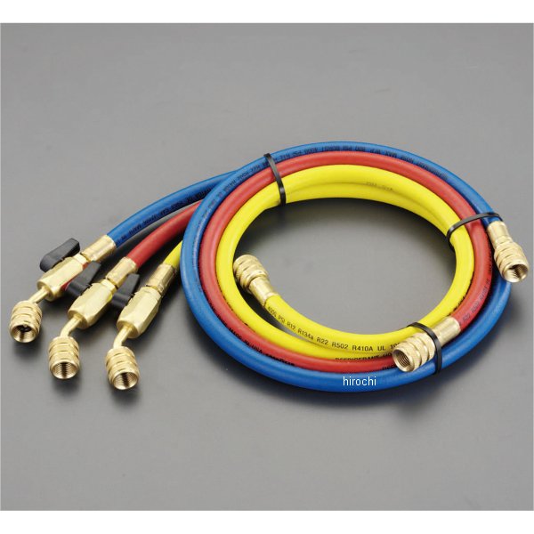 R410A 100cm ボールバルブ付チャージングホースセット