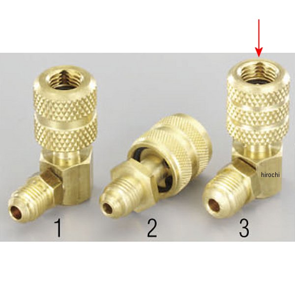 F5/16"xF5/16" クイックシールアダプター(L型)