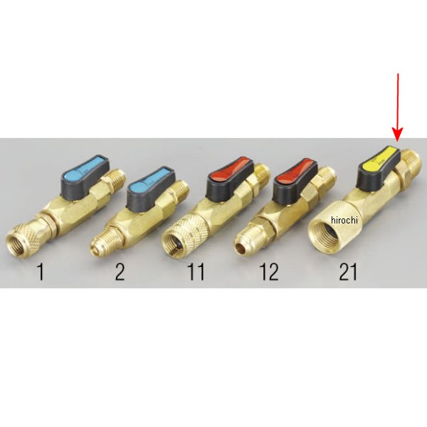 F3/8" x F3/8" ボールバルブ(サービス用)