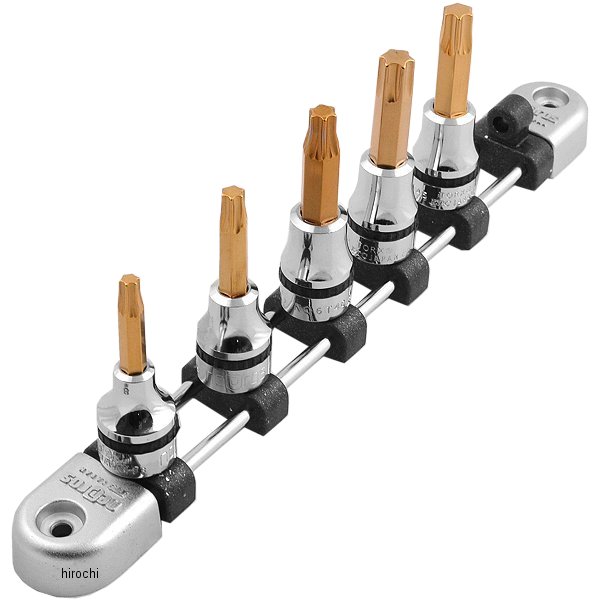 nepros 9.5sq T型トルクスビットソケットセット (5コ組)